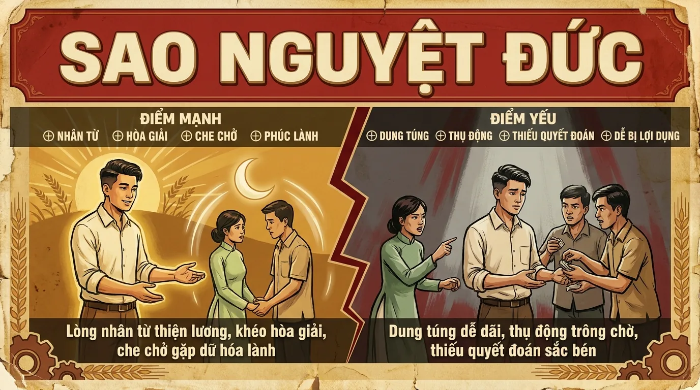 Sao Nguyệt Đức, Phúc Tinh Nhân Từ Hóa Giải Trong Tử Vi
