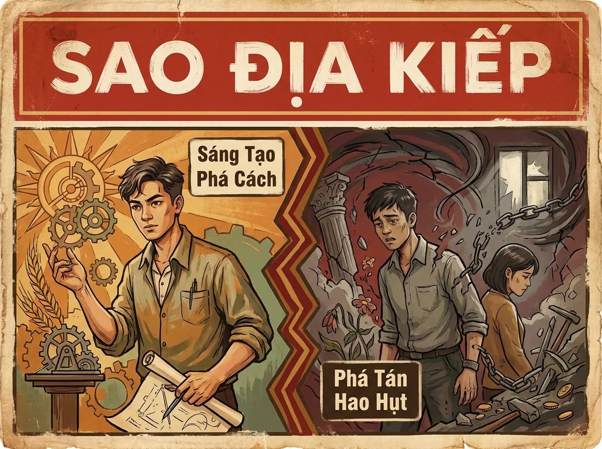 Sao Địa Kiếp, Kẻ Phá Đổ Và Cướp Vô Hình Trong Tử Vi