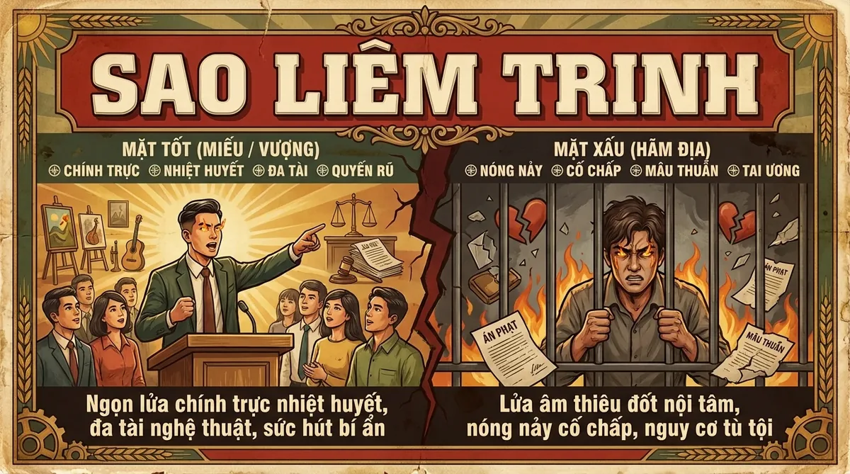 Sao Liêm Trinh, Thứ Đào Hoa Đa Diện Trong Tử Vi Đẩu Số