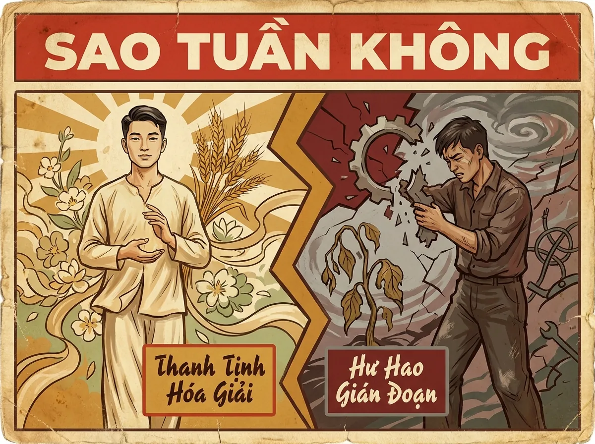 Sao Tuần Không, Phụ Tinh Chủ Hư Không Và Hóa Giải Trong Tử Vi