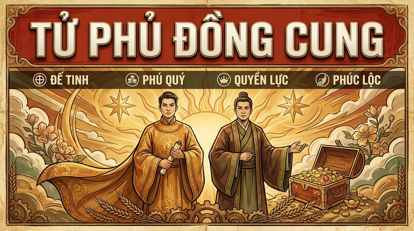 Tử Phủ Đồng Cung - Cách Cục Đế Tinh Hội Tụ