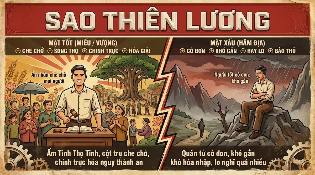 Sao Thiên Lương, Ấm Tinh Thọ Tinh Trong Tử Vi Đẩu Số