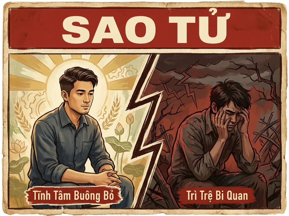 Sao Tử, Phụ Tinh Chủ Kết Thúc Và Tĩnh Lặng Trong Tử Vi