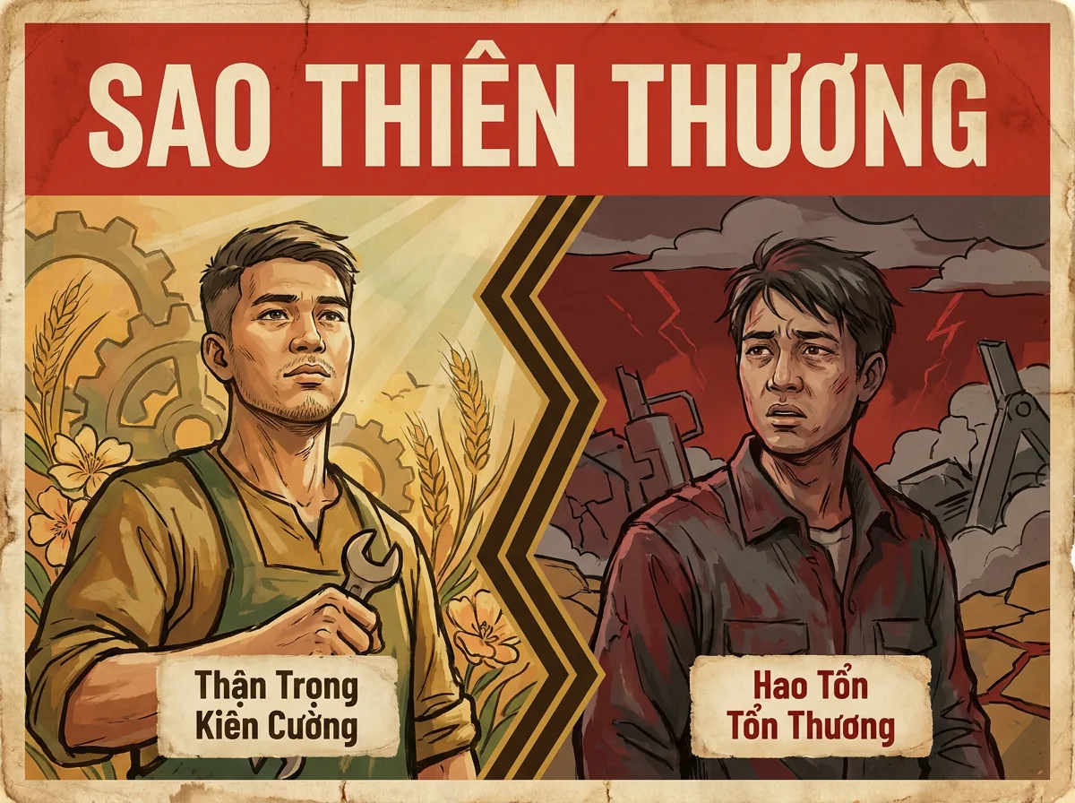 Sao Thiên Thương, Phụ Tinh Hao Tổn Tổn Thương Trong Tử Vi
