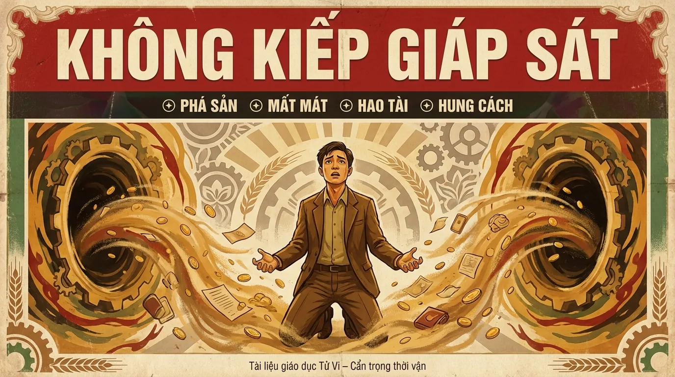 Không Kiếp Giáp Sát Trong Tử Vi Đẩu Số