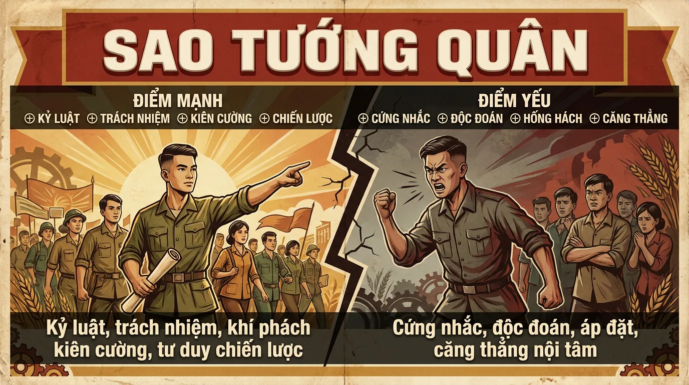 Sao Tướng Quân, Phụ Tinh Chủ Uy Quyền Và Kỷ Luật Trong Tử Vi