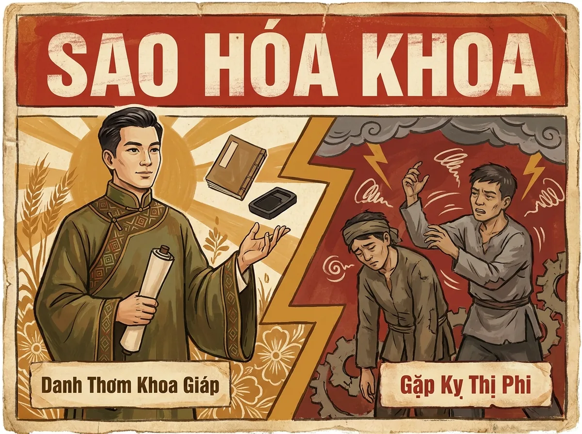 Sao Hóa Khoa, Biến Hóa Danh Tiếng Trong Tứ Hóa
