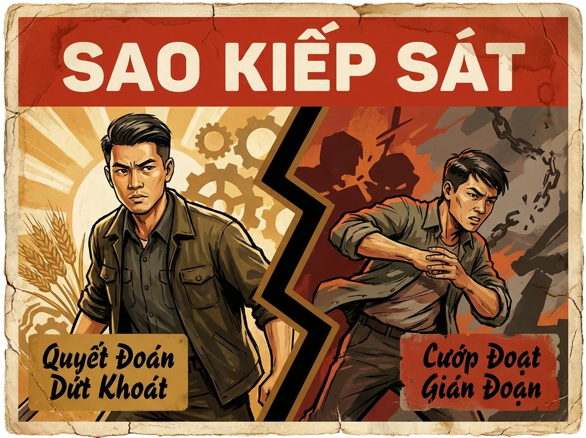 Sao Kiếp Sát, Sát Tinh Cướp Đoạt Gián Đoạn Trong Tử Vi