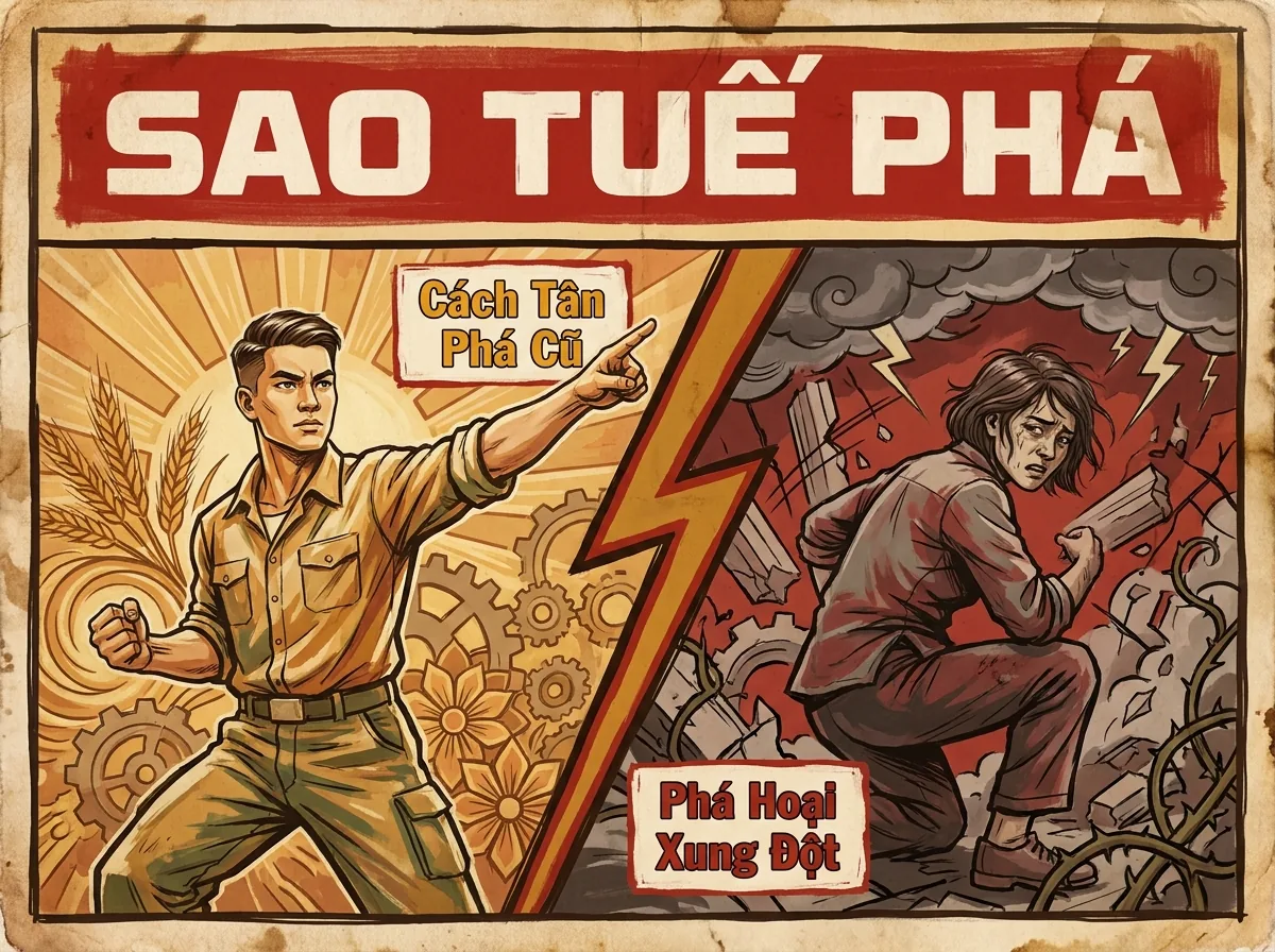 Sao Tuế Phá, Phụ Tinh Chủ Phá Vỡ Và Đứt Gãy Trong Tử Vi