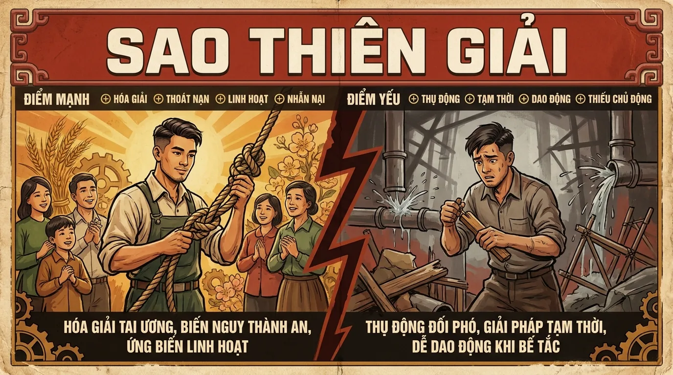 Sao Thiên Giải, Phụ Tinh Hóa Giải Tai Ương Trong Tử Vi