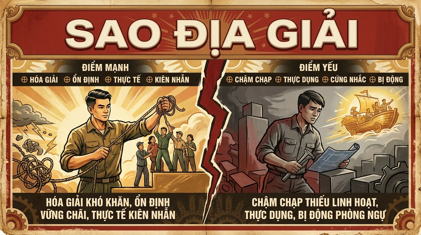 Sao Địa Giải, Phụ Tinh Hóa Giải Khó Khăn Trong Tử Vi