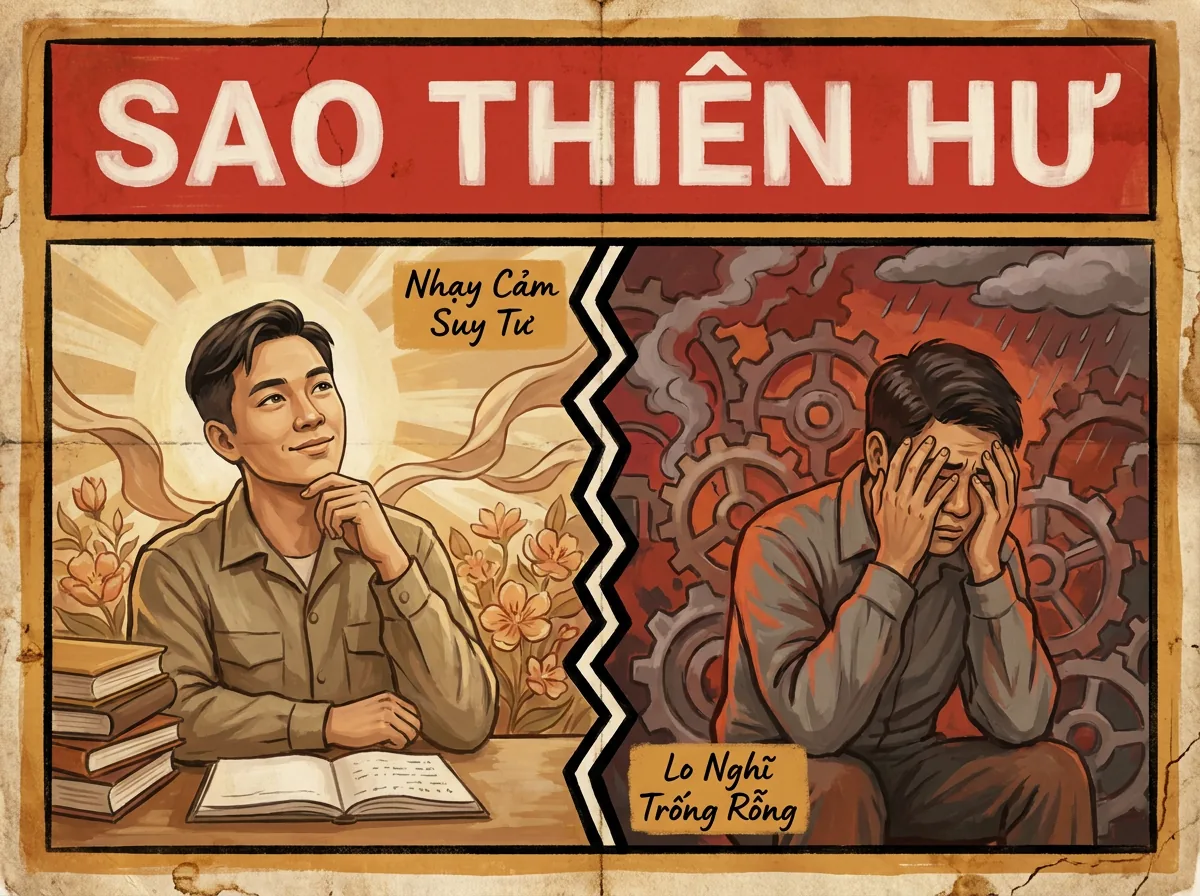 Sao Thiên Hư, Phụ Tinh Trống Rỗng Và Lo Nghĩ Trong Tử Vi