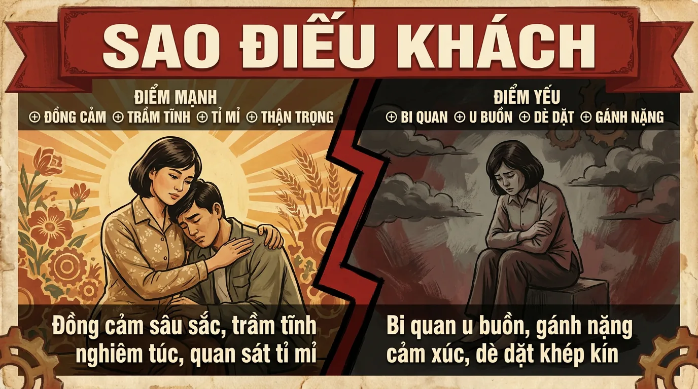Sao Điếu Khách, Phụ Tinh Tang Tế U Buồn Trong Tử Vi