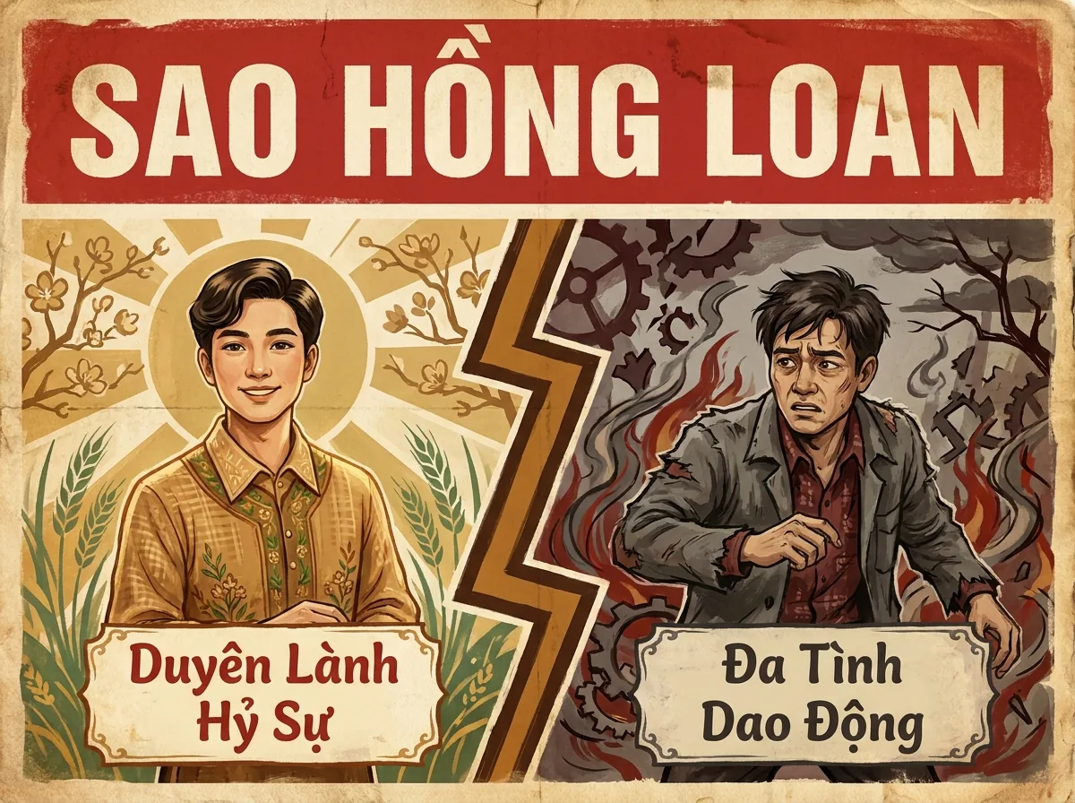 Sao Hồng Loan, Bàng Tinh Đào Hoa Hôn Nhân Trong Tử Vi