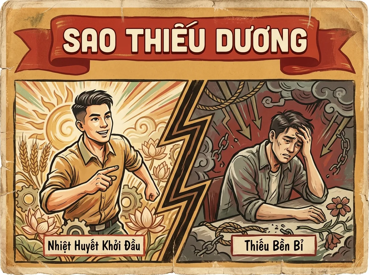 Sao Thiếu Dương, Phụ Tinh Ngọn Lửa Non Khởi Phát Trong Tử Vi